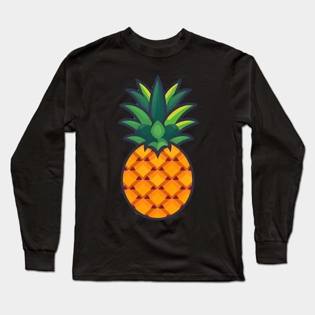 Simple Pineapple, Love Fruits Long Sleeve T-Shirt by dukito